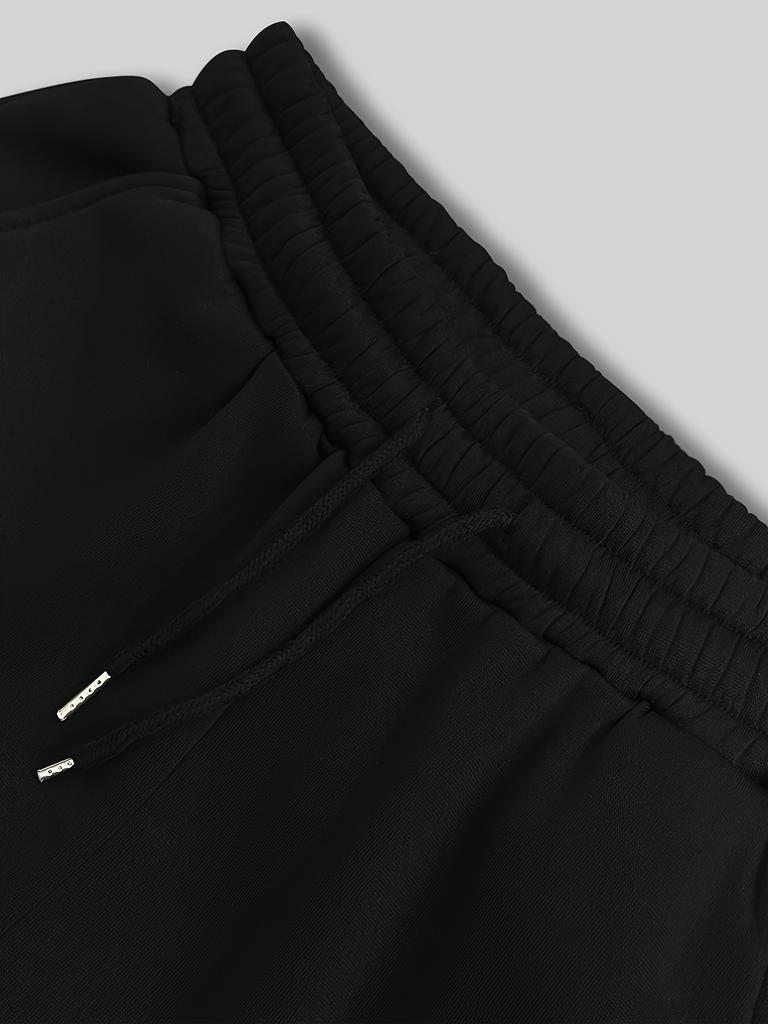 Hooded Zipper Sweatshirt and Pants Set - Double Hooded Hoodie Zipper Triangle Printed Zipper Hoodie Casual Cool Coat for Men and Women