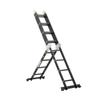 Multi-Purpose Folding Ladder 7-in-1 4 Step 15.5ft with Scaffolding Plank