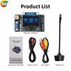 VRX-75DF 6.1–7.2 GHz Video Receiver 64-Channel FPV Analog Video Receiver for FPV Drones with 0.96-inch OLED Display