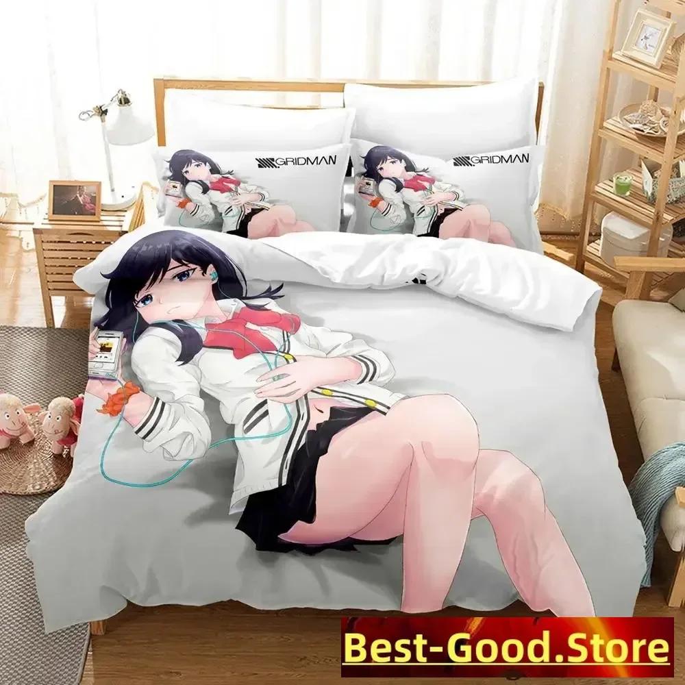 Ssss Gridman Bedding Set Single Twin Full Queen King Size Bed Set Adult Kid Bedroom Duvetcover Sets Anime Parure De Lit Bed
