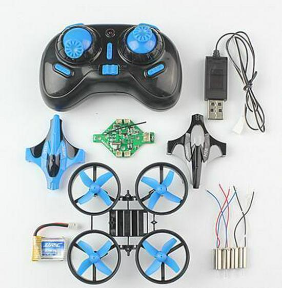 JJRC H36 Mini Uzaktan Kumandalı Drone: Orijinal Motor, Pervane ve Şasi Aksesuarlarına Sahip Dört Rotorlu Helikopter