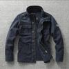 Vestes Cargo Homme Automne Multi-Poches Coton Épais Extérieur Col Montant Casual Workwear Vestes Homme