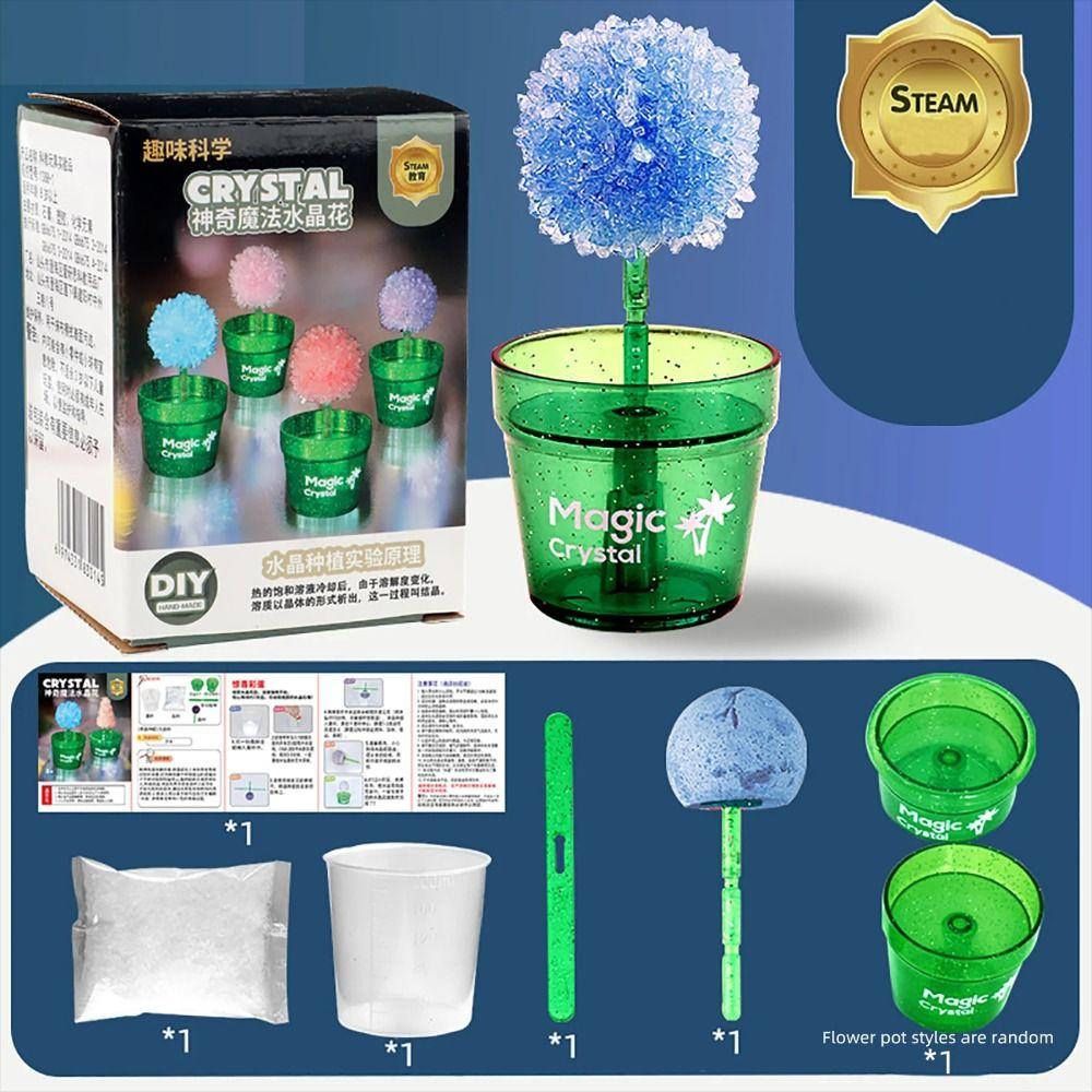 Colored Crystals Crystal Trees Growing Kit Flower Shaped Crystal Making Kit Girls