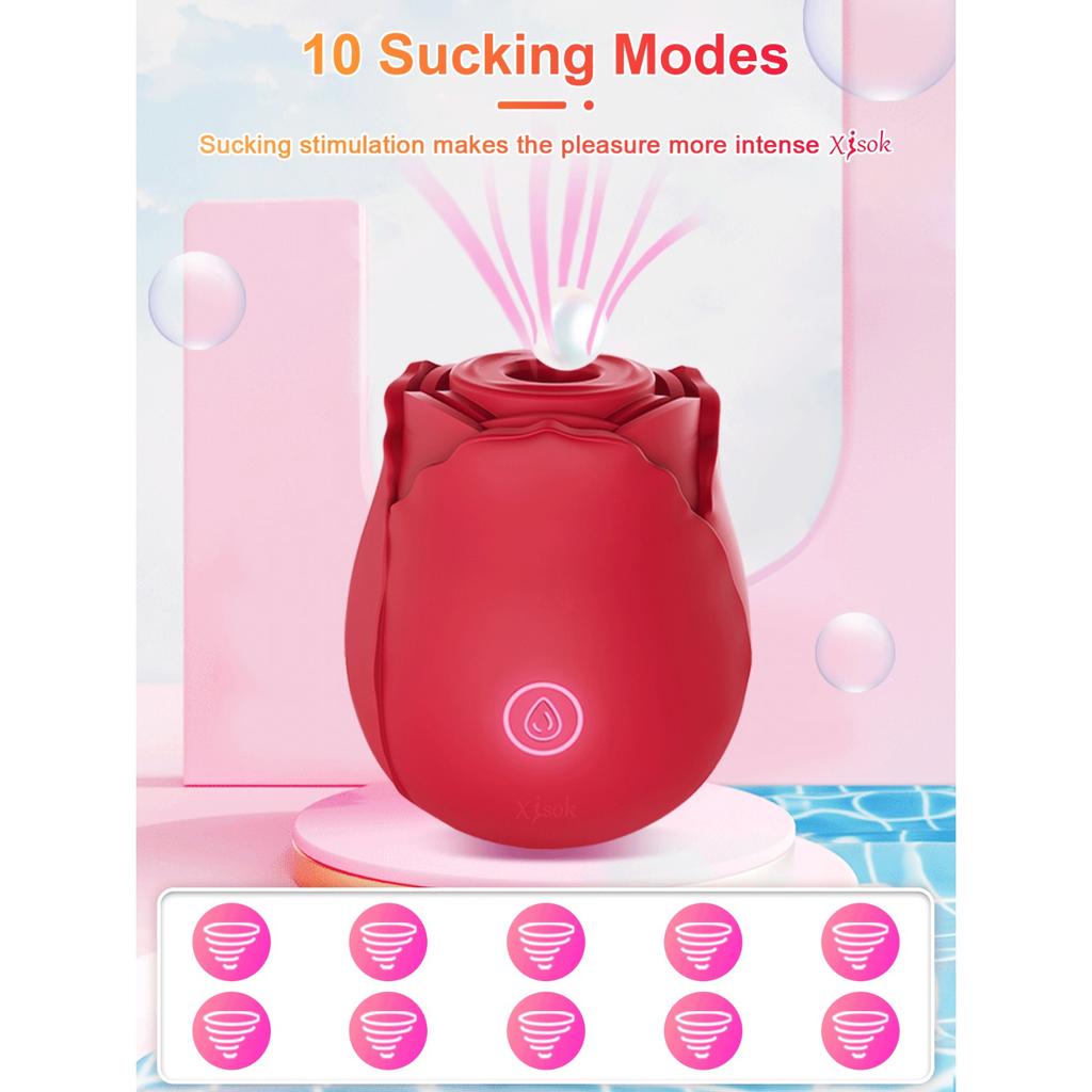 Rose Sex Toys For Woman,Rose Sucking Virbrator For Women,Clit Sucker Clitoral Stimulator For Women