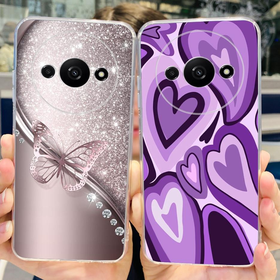 Für Xiaomi Redmi A3 Hülle Stilvolle Bemalte Abdeckung 6,71'' Klare Silikon-Weiche-TPU-Handyhülle Für Xiaomi Redmi A3 RedmiA3 Fundas Capa