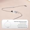 S925 Sterling Silver Diamond & Heart Rhinestone Bracelet: Elegant, Simple, Versatile Gift for Women