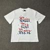 Unisex Übergroßes Baumwoll-Grafik-T-Shirt Lockerer Schnitt Rundhalsausschnitt Kurzarm T-Shirt Herren Damen Freizeit