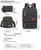 2025 Unisex Fashion Backpack: Student School Bag & Travel Laptop Three-Piece Set
