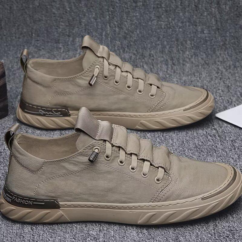 Neformální pánská pracovní obuv, boty odolné proti nečistotám a vodě, retro pánské boty, protiskluzová sportovní obuv na prkno