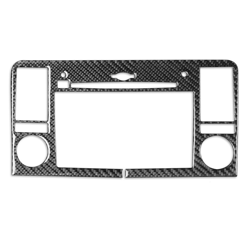 For Benz M-class W164 2005-2011 Real Carbon Fiber Radio Navigation Panel Trim Cover Car Interiors Accessories Decoration Sticker