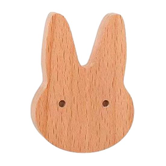 Wooden Wall Hook Lightweight Adhesive Hook with Natural Wood Grain Design Hook for Items Kids Schoolbags Hats Scarves