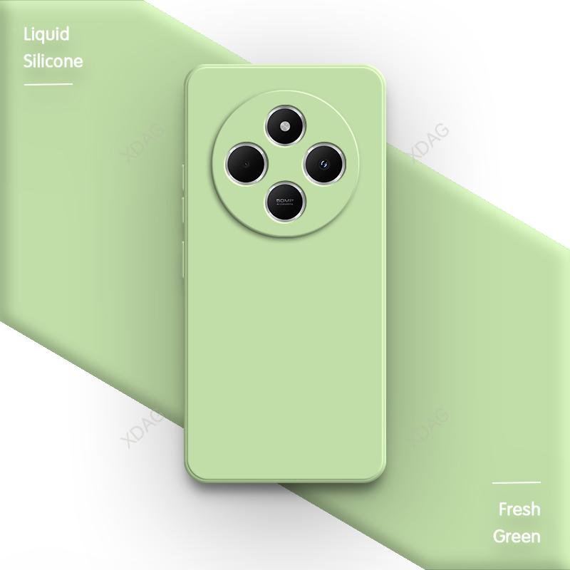 Original Phone Case for Redmi 14C 14R A4 4G 5G Simple Camera Protection Square Liquid Silicone Shockproof Soft Luxury Back Cover