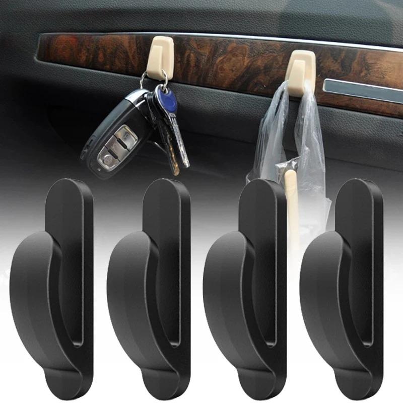 Car Self-Adhesive Hooks Mini Holder Auto Interior Organizer Ornaments Hook Home Bathroom Universal Holder Hooks Car Pendant