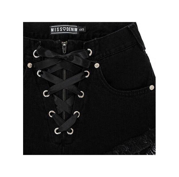 Шорты MissDenim High Waist Laced