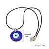 1Pc Blue Glass Evil Eye 30Mm Evil Eye Charms Necklace Pendants For Women Jewelry