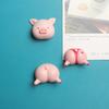 Pink Pig Holding Love Refrigerator Sticker Magnetic Magnet Po Wall 3D Resin Cultural and Creative Product Personality Gift