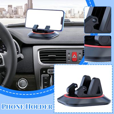 Car Navigation Mobile Phone Holder Black Center Console Cross-border Rotating Car Mobile Phone Holder Bracket