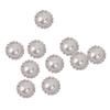 Bulk of Crystal Rhinestone Pearl Shank Buttons Flower Embellishment Sewing Craft Wedding Scrapbooking