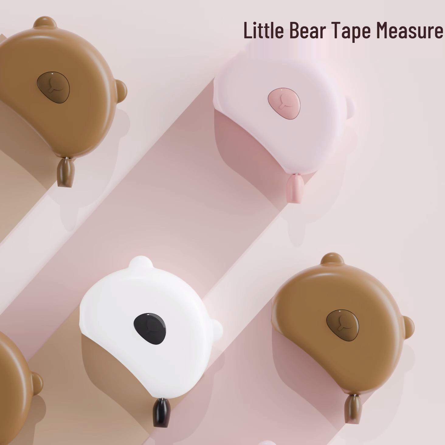 

New User Special: Mini High-Precision Leather Tape Measure (2 Meters) for Waist, Hip, Chest Measurements Bear Tape - Pink (Boxed)