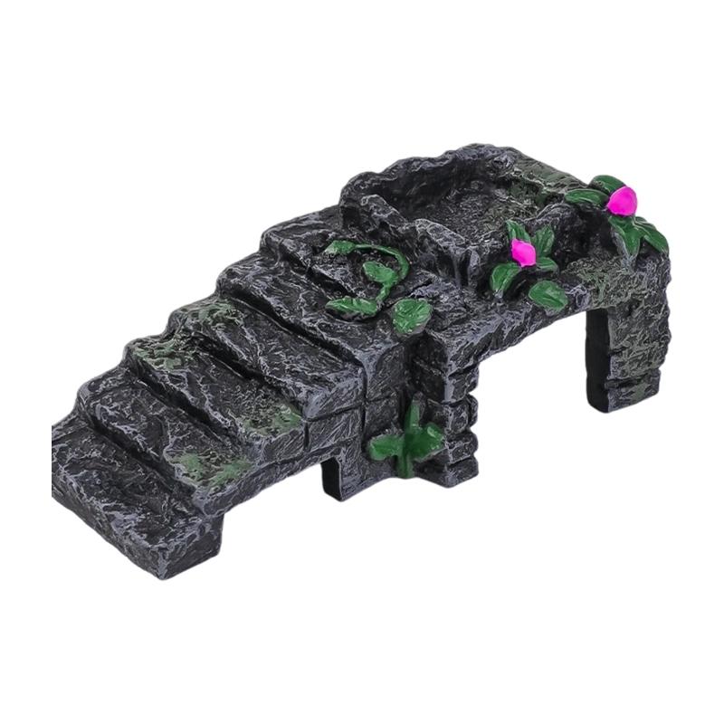 Aquarium Landscape Bark Rock Model Aquariums Decorations Art Crafts Terrarium Habitat Ornaments