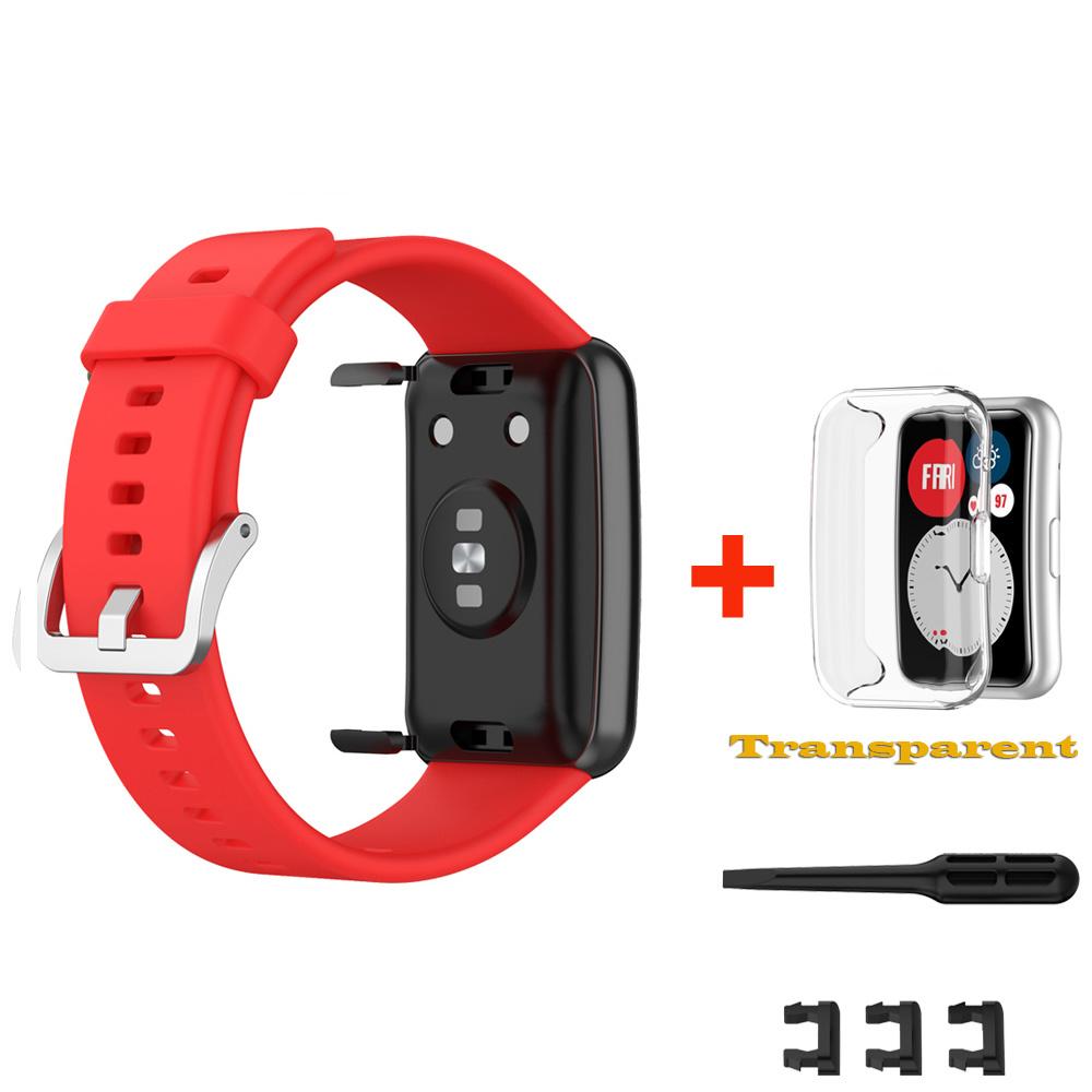 Watchbands For Huawei Watch Fit Strap Silicone Replacement Strap For Huawei Watch Fit New Correa Bracelet Strap