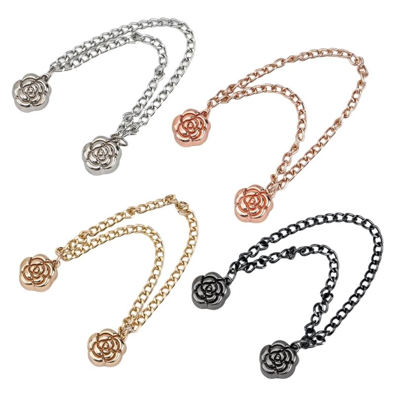 5Pieces Magnetic Pants Cuffs Fasteners, Pants Hems Fasteners Clip Strong Magnets Clip for Pants Trousers to Make Shorter