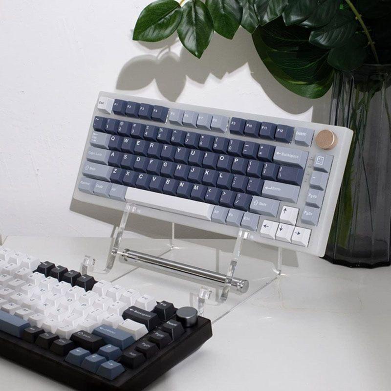 Acrylic Keyboard Stand Computer Mechanical Keyboard Rack Storage Mechanical Keyboard Holder for Gaming Programming