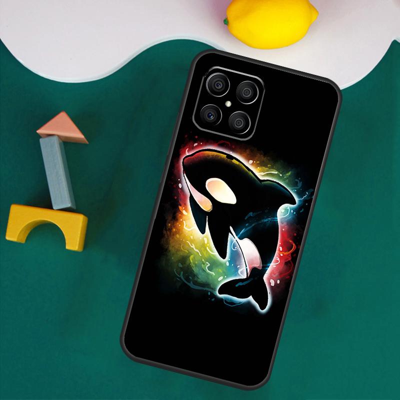 Shark and Killer Whale Case For Honor 200 Lite 50 70 90 X9a X8a X8 X9 X8b X9c X9b Honor Magic 5 6 Pro 7 Lite Cover