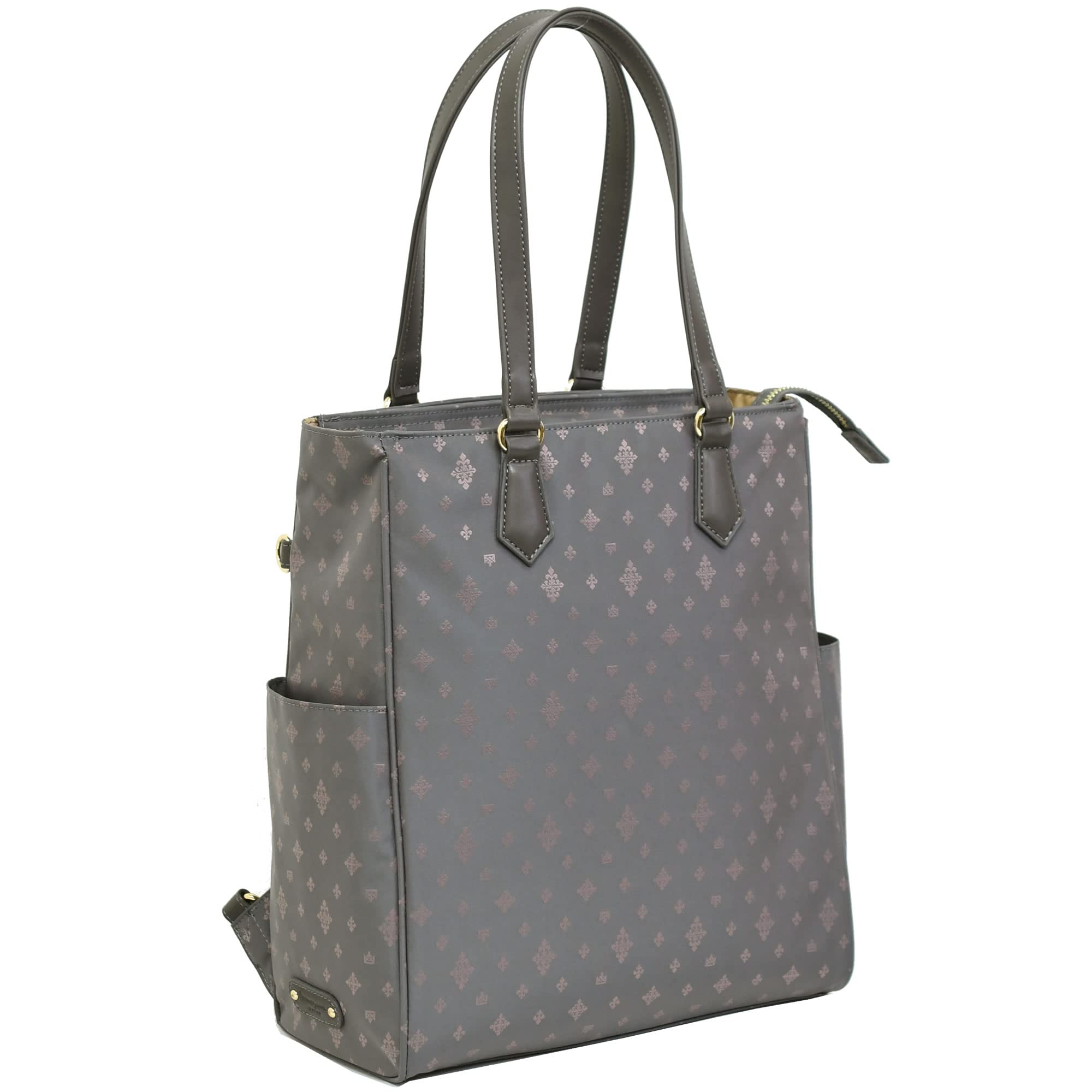 

Сумка-тоут рюкзак для бизнеса через плечо, серый низ [Memezawa Bags] Женский, Легкий, Сумка, Ремешок, Вертикальный, Для поездок на работу, A4, Для ноутбука, 13-дюймовый,