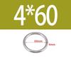 M4 M8 Yoga Hanging Rings Anti Corrosion O Rings Load Bearing Stainless Steel Rings  Yoga Training