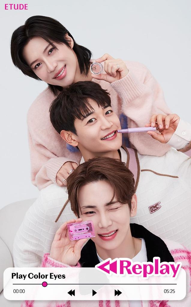 ETUDE Play Color Eyes Mini Legendary Cherry paleta cieni do powiek brokat połysk mat [Etude Oficjalny] / 4-kolorowa