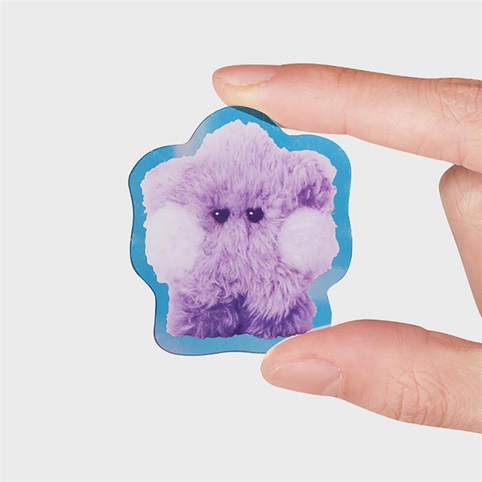 LINE FRIENDS BT21 SHOOKY Purple of Wish Edition MININI Acrylic Clip Magnet