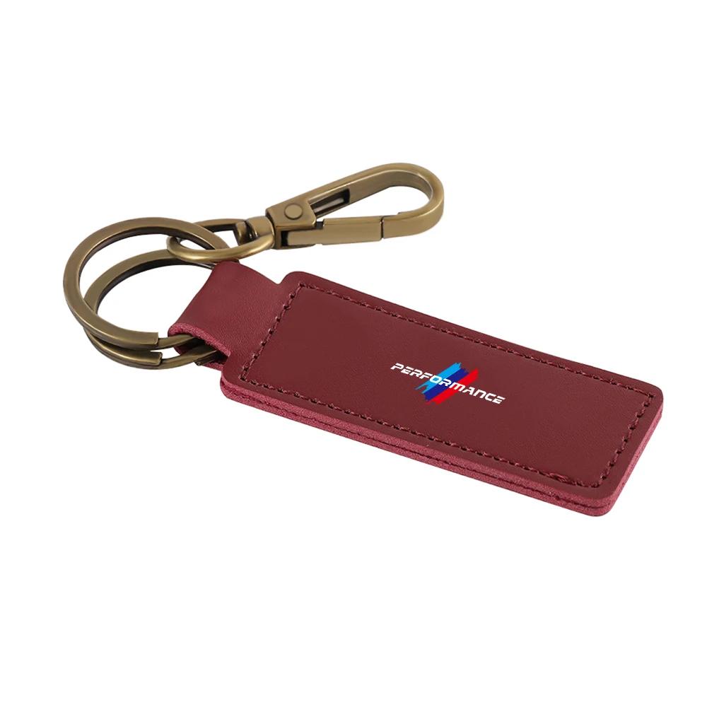 BAGE7 Car Sticker Hot 2026 For BMW 1pc For BMW M E46 E90 F30 E39 F10 E87 E36 F20 E92 Auto Accessories Fashion Car Cowhide Keychain Key