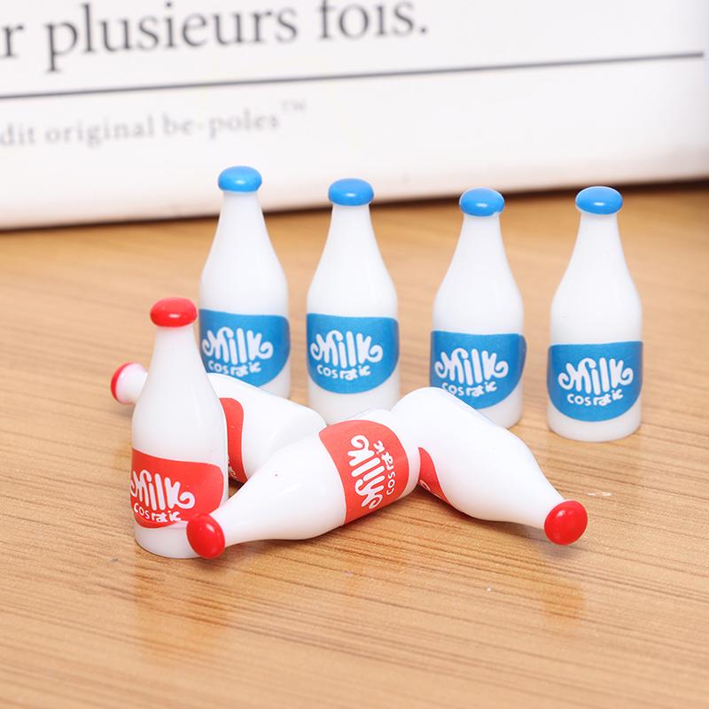 4Pcs 1/12 Dollhouse Miniature Milk Model Dolls House Kitchen Accessories Toy