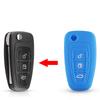 KEYYOU 3 Tasten Silikon Auto Fernbedienung Schlüsselanhänger Abdeckung Hülle Für Ford Ranger C-Max S-Max Focus Galaxy Mondeo Transit Tourneo Custom