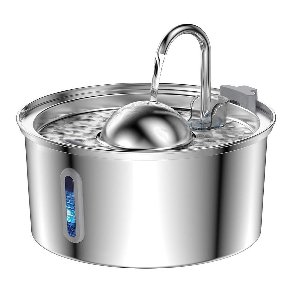 3.2L Stainless Steel Automatic Pet Water Fountain for Cats and Dogs
