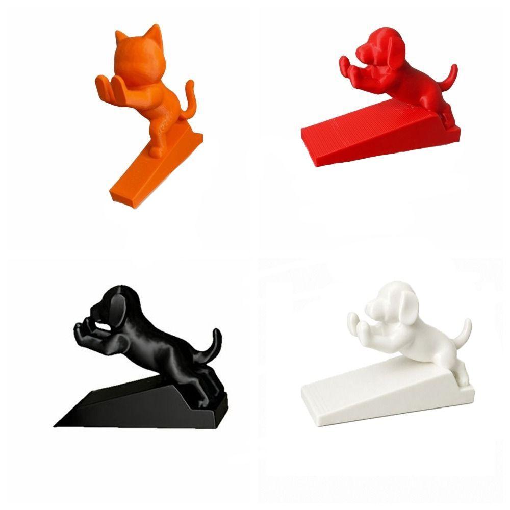 Noise-Reducing Dog-Shaped Door Wedge Non-Slip Cat Door Holder Cute Door Stop Wedge Home Decoration