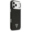 Coque Guess Glitter Triangle Logo MagSafe pour iPhone 17 Pro Max Noir