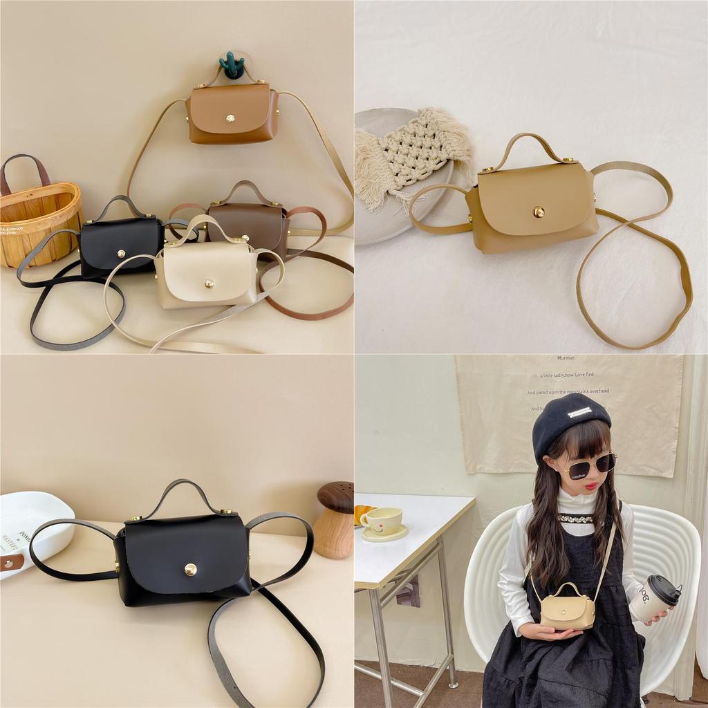 Stylish Korean Mini Children's Shoulder Bag With Vintage Design For Everyday Use