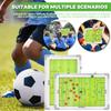 Magnetic Soccer Coaching Board Double Sided Dry Erase Soccer Tactics Board with Marker Pen and Eraser for Training Game Analysis