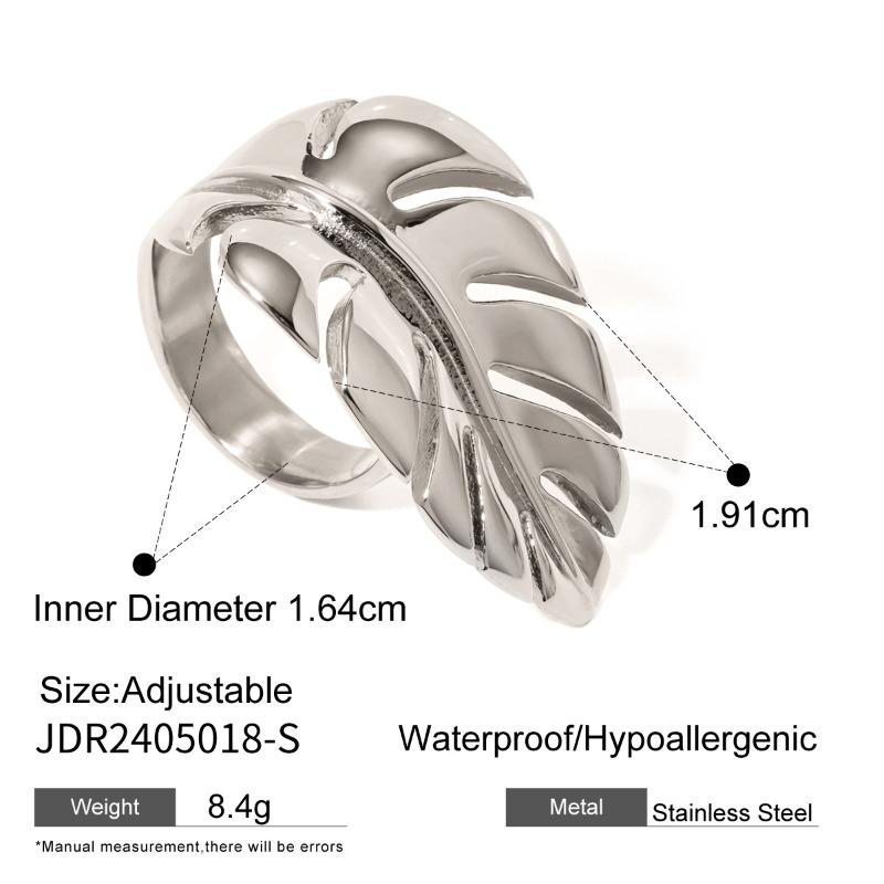 Stainless Steel Geometric Silver Ring - High-end, Niche Finger Ring, Titanium Steel Hand Accessory