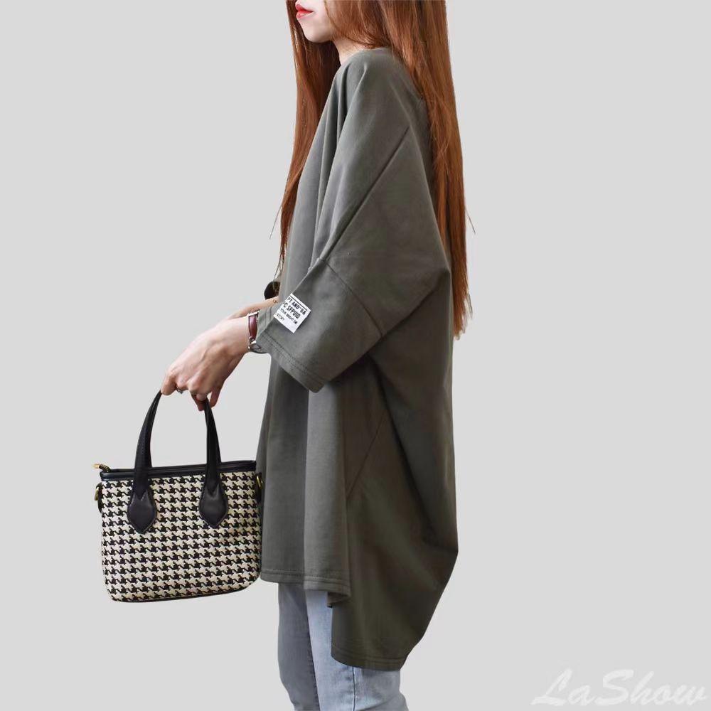 2023 Oversized Mid-Length Women's T-Shirt - Short Sleeve, Loose Fit, European Style