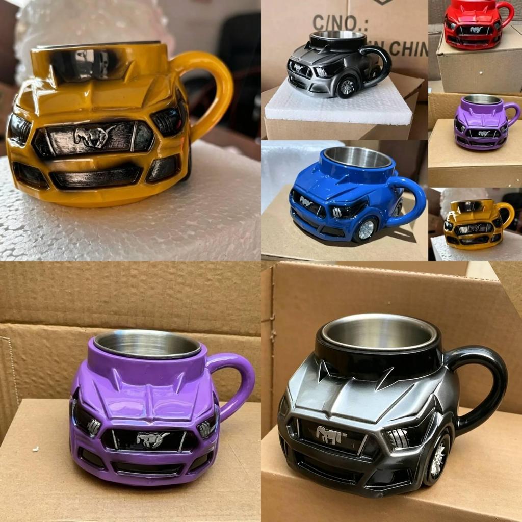 Wild Horse Resin Coffee Mug With Stainless Steel Core For Home Decor And Tea Table Display