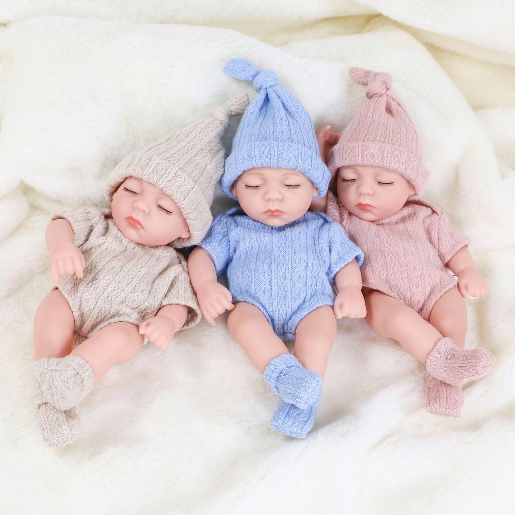 Mini Realistic Silicone Reborn Doll – Children's Soft Body Girl Figure Gift