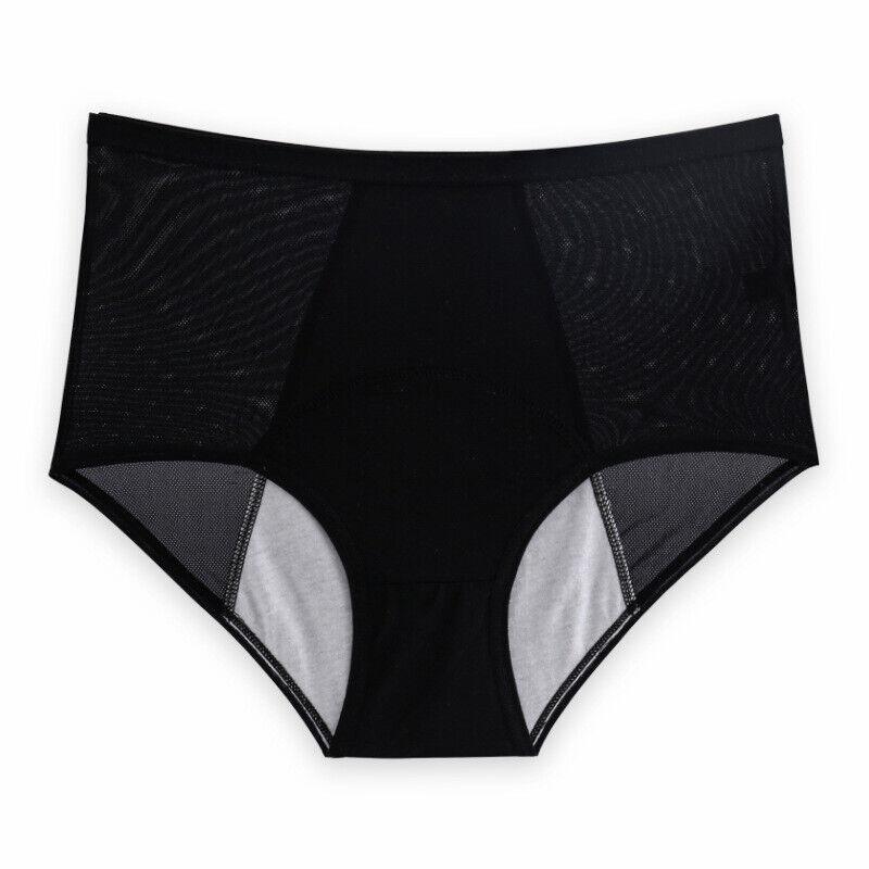 

Leakproof Underwear for Women Incontinence High Waist Leak Proof Menstrual Cycle Absorbent Underwear Sexy Pants Plus Size L чорний
