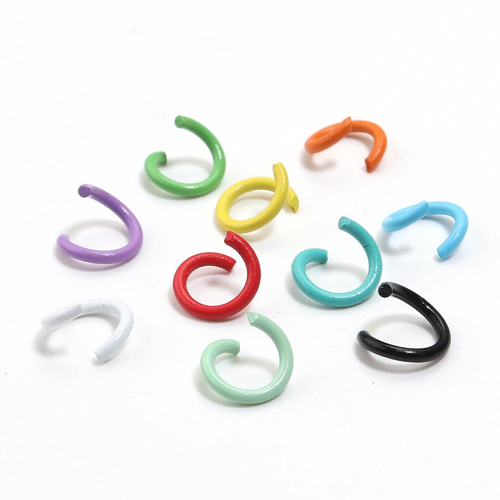 200-500pcs/Lot 6 8 10mm Colorful Open Jump Rings Split Jump Ring Connector For Diy Jewelry Making Findings Accessories Supplies
