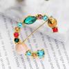 1PC 26 Letters Colorful Jewelry Gifts for Women Alphabet Brooch A-Z Rhinestone Letter Pin