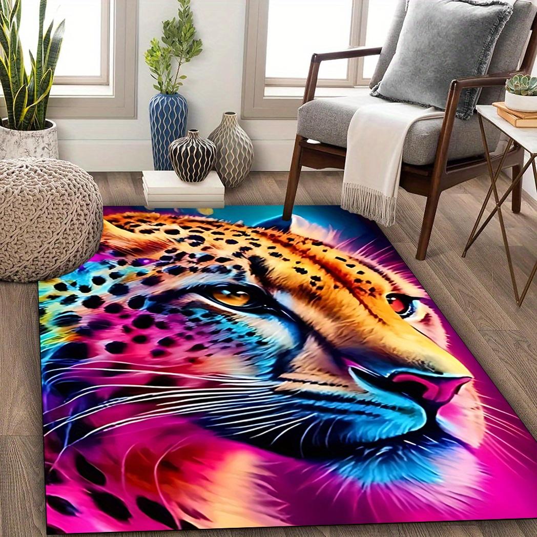 

Crystal Velvet + Polka Dot Plastic Base 1 Rainbow Leopard Print Carpet Carpet / Living Room / Office / Living Room 60x90(23x35in)