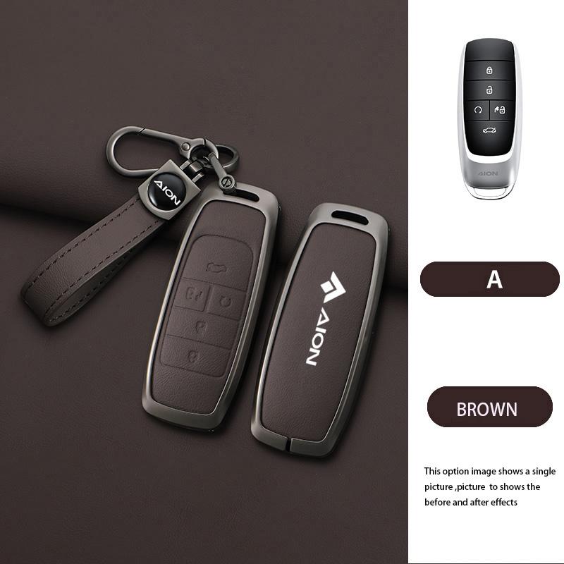 5 Buttons Zinc Alloy Car Key Cover Case Protect Shell Holder for GAC AION Y Plus S V LX IA5 Smart Remote Keychain Accessories
