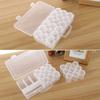 6/12/18/20 Bottles Clear Plastic Plastic Storage Box Multiple Slots with Lids Bead Organizer Box Small Items Containers